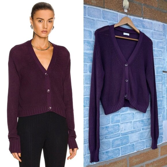 SABLYN Tati Cardigan in purple size large - Picture 2 of 14